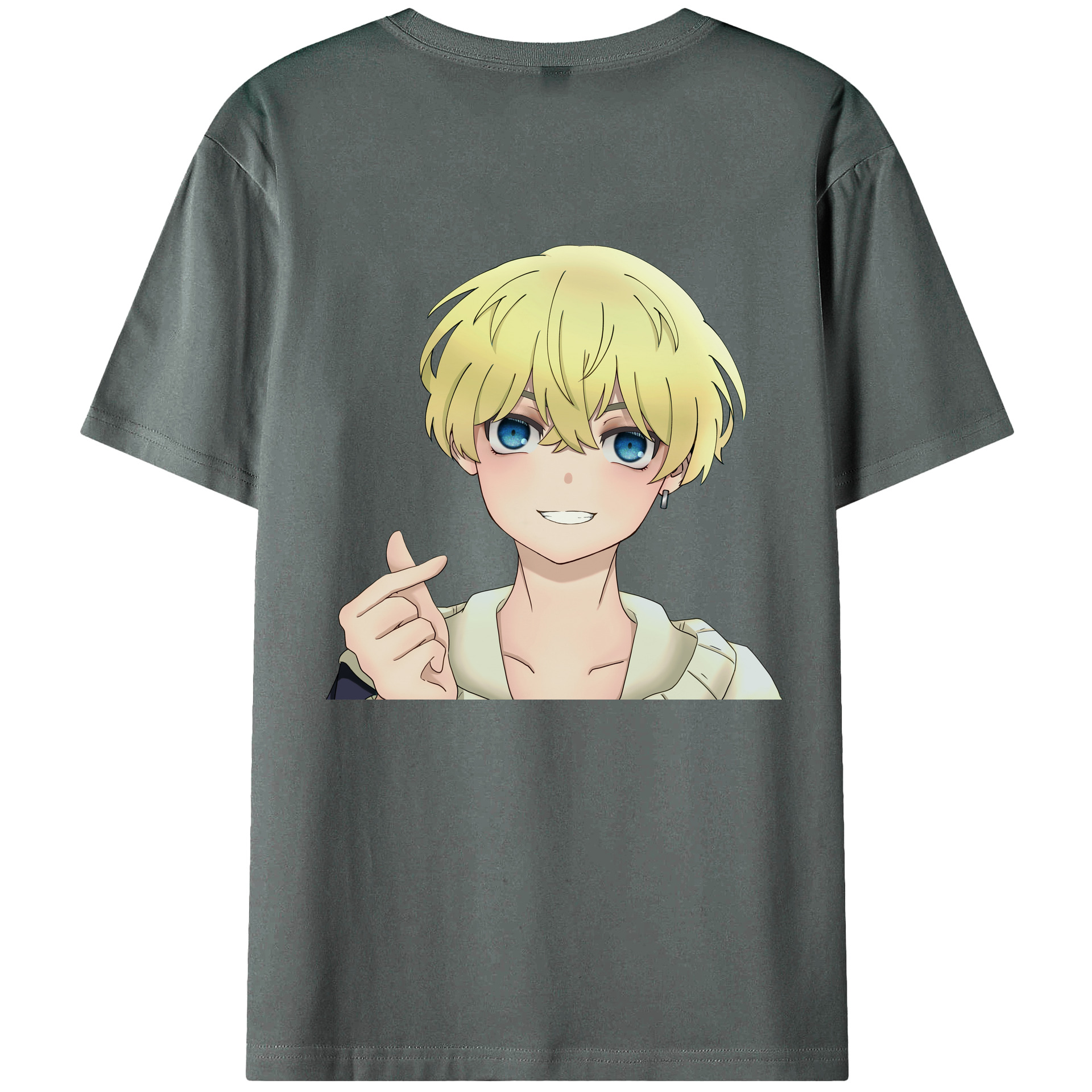 （画像用） 東京リベンジャーズ Tokyo Revengers 綿100％ メンズ半袖Tシャツ（バックプリント） 通気性